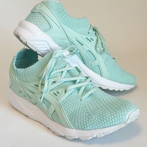 ASICS  GEL KAYANO Trainer Knit Sneakers 'BAY MINT' Womens sz 8